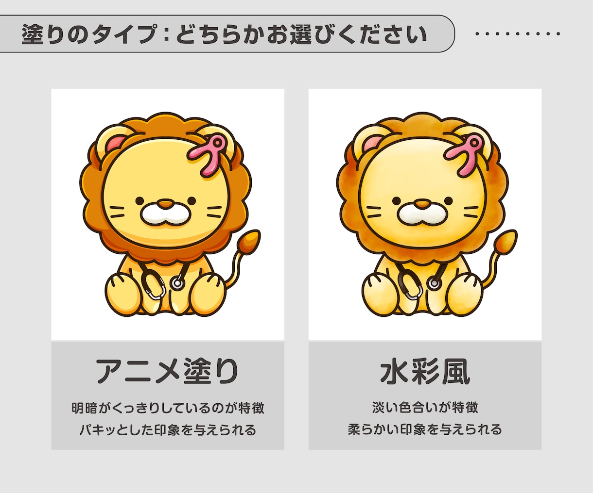 リピーター様多数！ゆるふわ動物キャラ作成します 魅力的なキャラクター作ります！ イメージ5