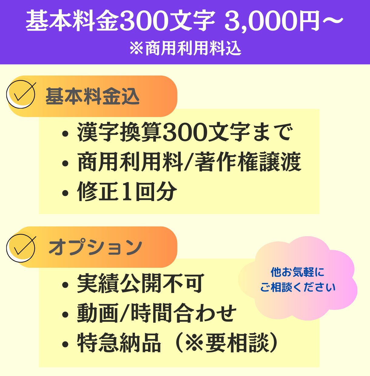 商用利用料込！企業VP/CMナレーション承ります お気軽にご相談ください　個人様/企業様共大歓迎！ イメージ1