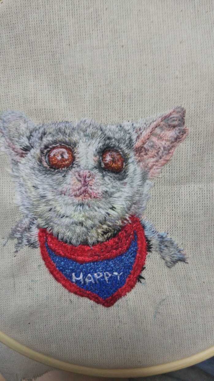 刺繍オーダー受け付けます あなたの可愛いペット写真を刺繍いたします【顔部分のみ】 イメージ4