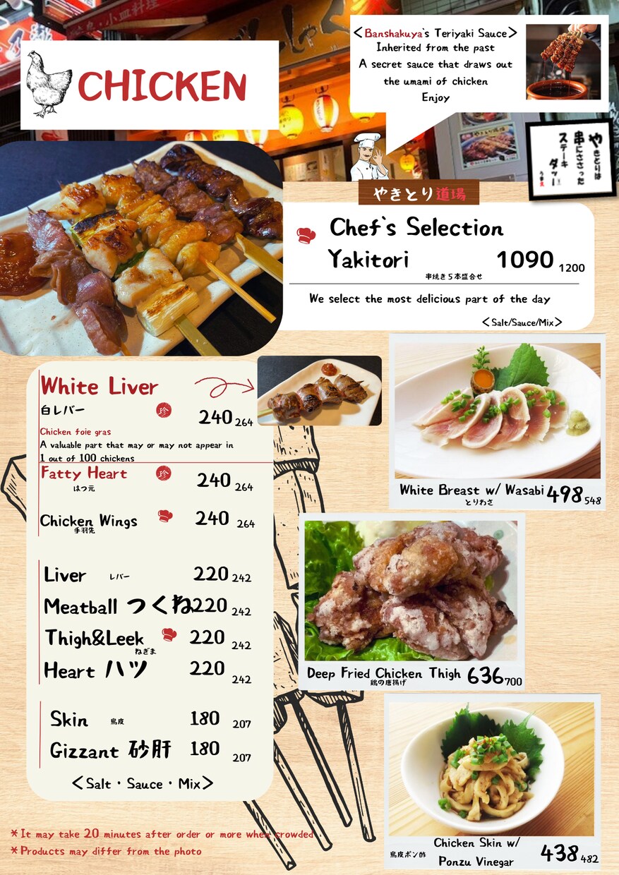 飲食店専門　メニュー表を作成します 開業・リニューアルなどこれからオリジナルメニューが必要な方へ イメージ1