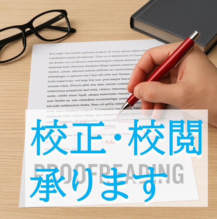 文章を校正＆訂正案をお出しします 年間100冊程度本を読む一読者の目線に立った校正をします イメージ1
