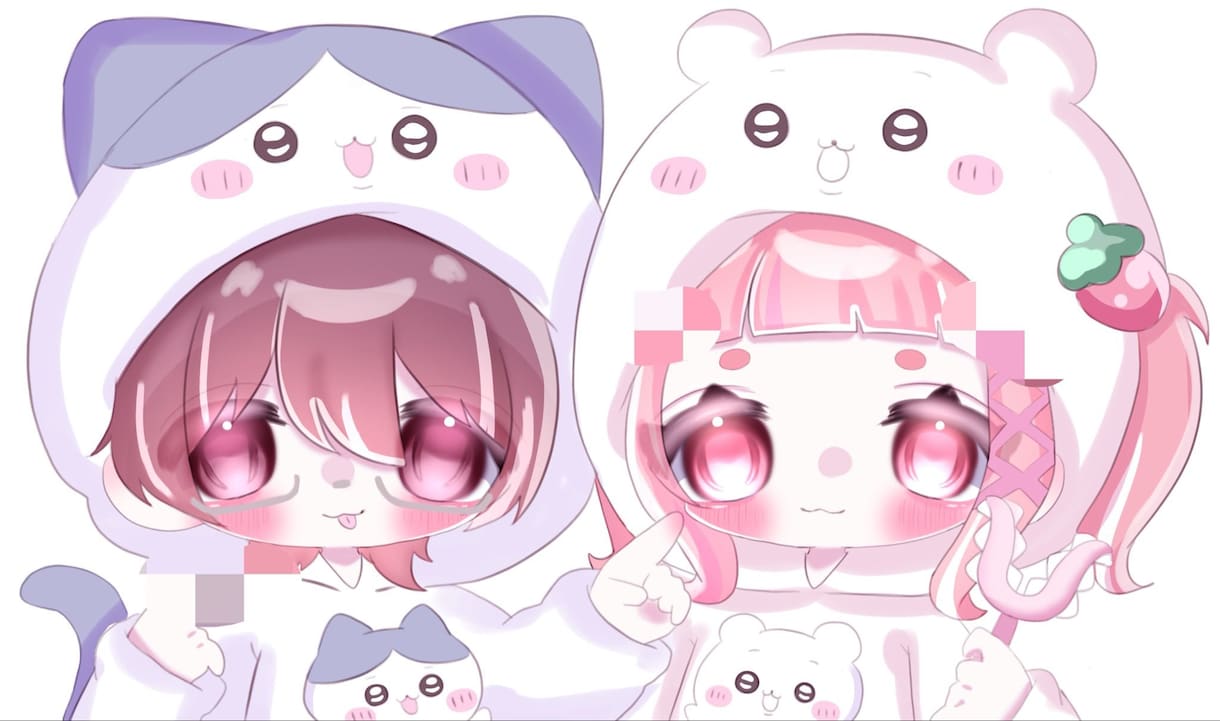 SNSなどのアイコン等におすすめします デフォルメイラストのご依頼になります。 イメージ1