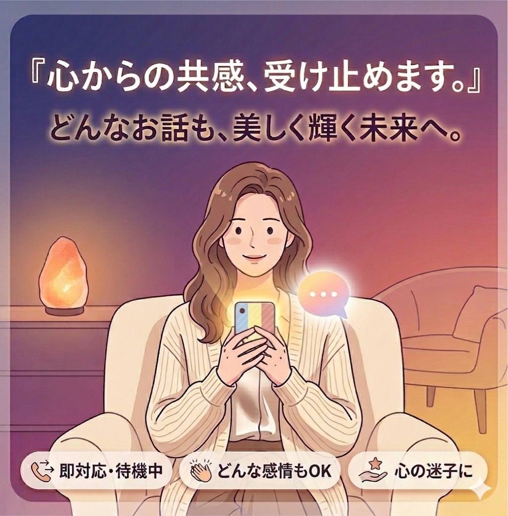 どんな話も優しく受け止めます あなたのペースに寄り添います。 イメージ1