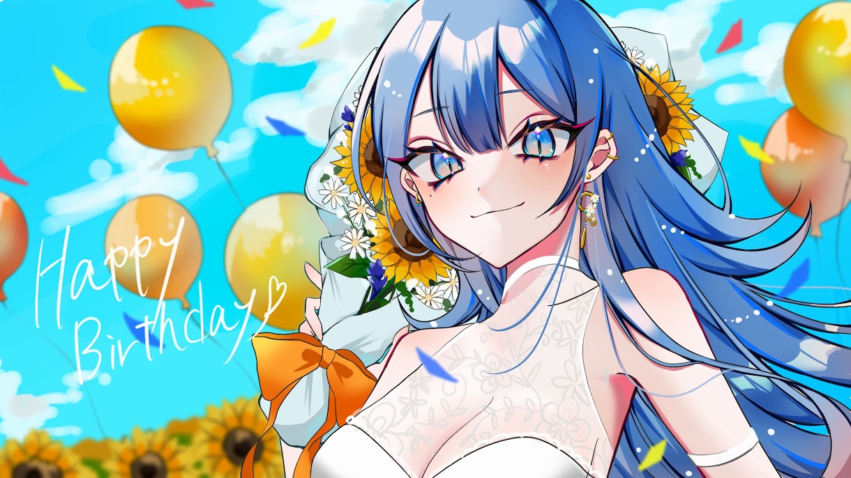 1枚絵制作致します VTuber様、活動者様向け1枚絵イラストの制作を致します イメージ6