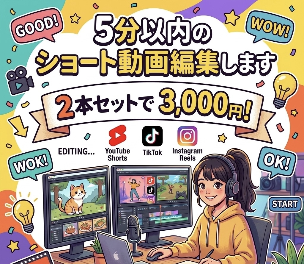 先着50名限定✧*｡5分以内ショート動画編集します 2本セットでご案内！詳細を知りたい方はDMください✧*｡ イメージ1