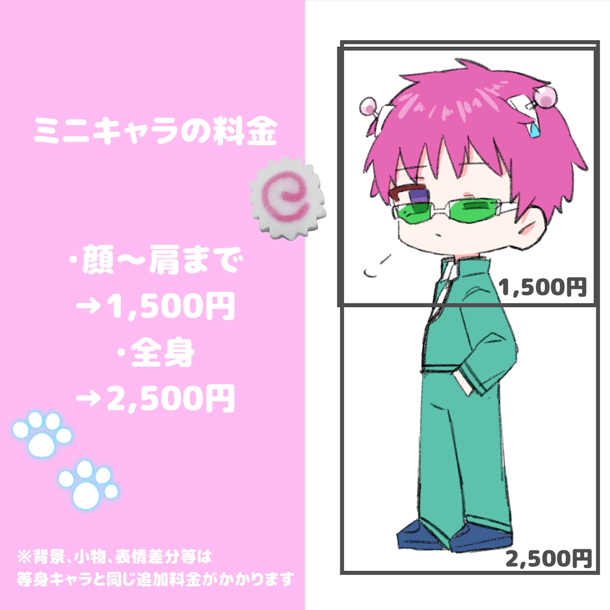 ポップで可愛いイラスト描きます アニメ調の絵でミニキャラから等身キャラまで描きます。 イメージ3