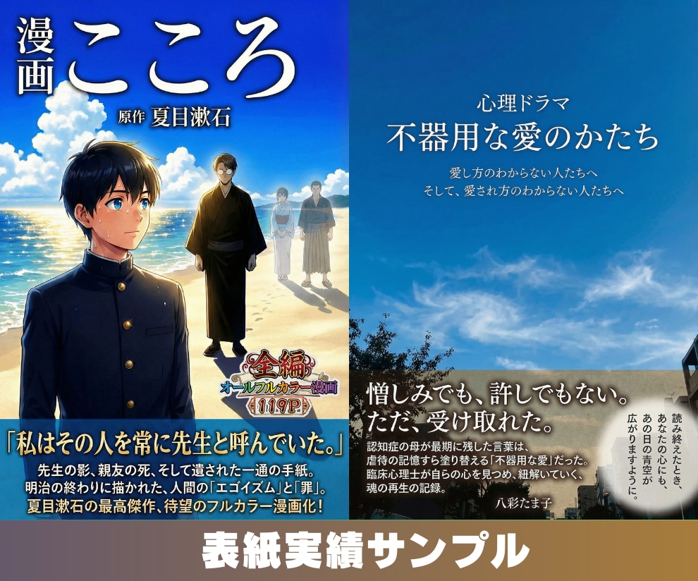Kindle出版の表紙を提案、作成します 出版38冊・サポート98冊の作家が3案から選べる表紙を作成 イメージ10