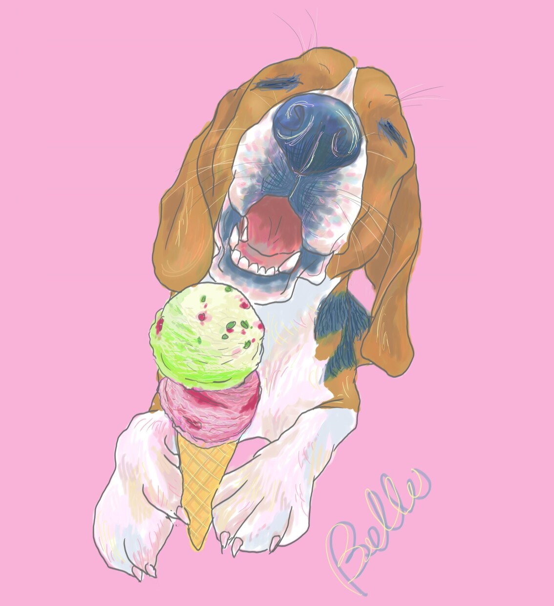 スイーツをコラボさせて描きます ～他にはないオリジナルのイラストを～ イメージ1