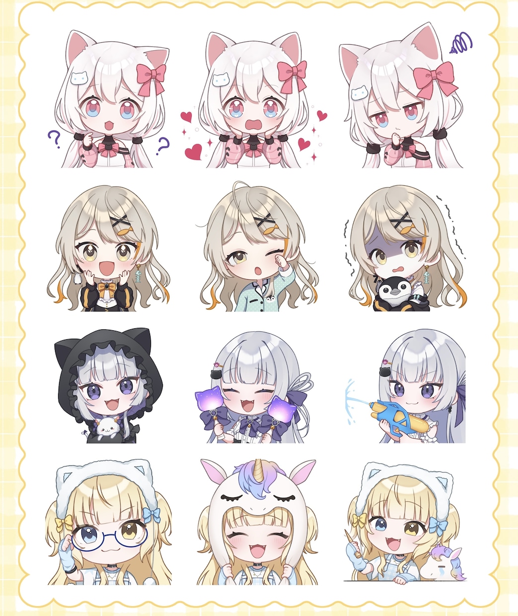YouTube、Twitchなどのスタンプ作ります かわいいメンバーシップスタンプ＆バッジ作成します！ イメージ5