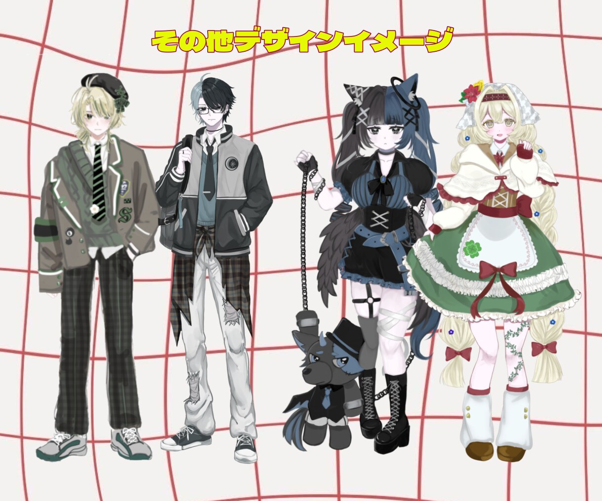 VTuber用パーツ分けイラスト作成いたします やわらか質感の厚塗りで丁寧に仕上げます。 イメージ9
