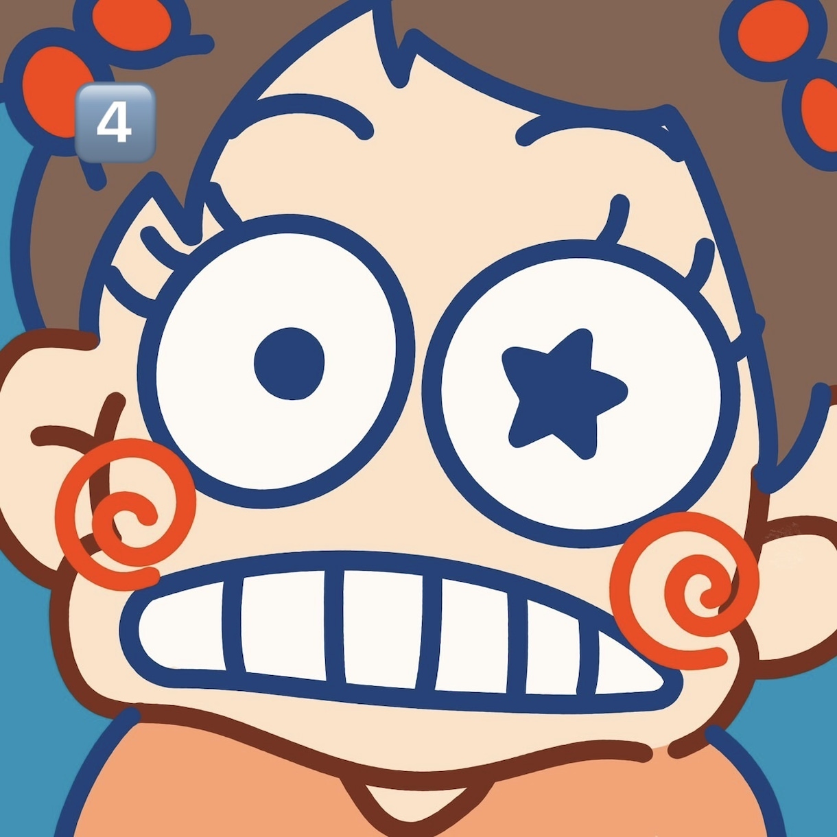 表情があるポップなアイコン描きます 様々な表情のSNSで目を引くポップなアイコン描きます イメージ5