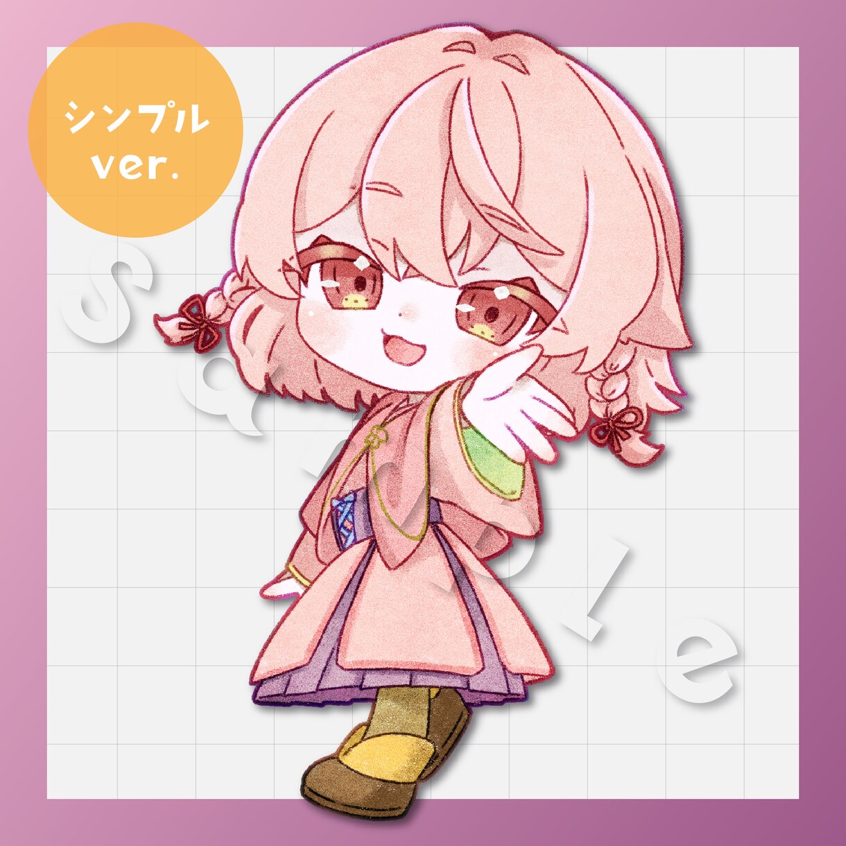 商用利用OK！ミニキャライラストを作成します （おまかせOK）2.1等身規格でのキャラクターイラストです イメージ3