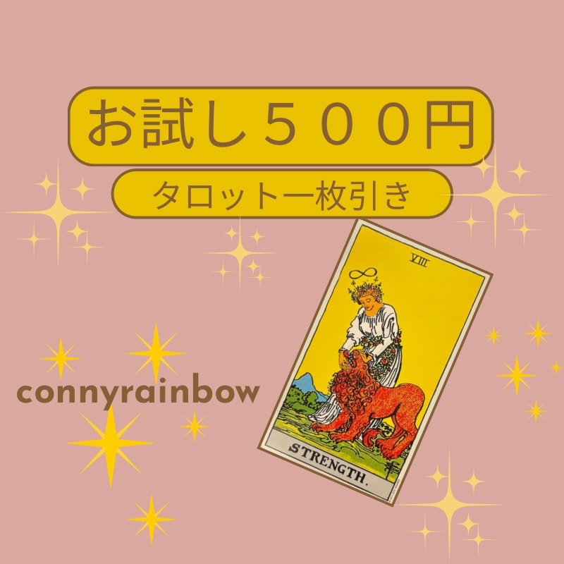 お試し500円◆タロット一枚引きで今の状況を視ます 恋愛・仕事など、気になることを1枚のカードでお答えします イメージ1