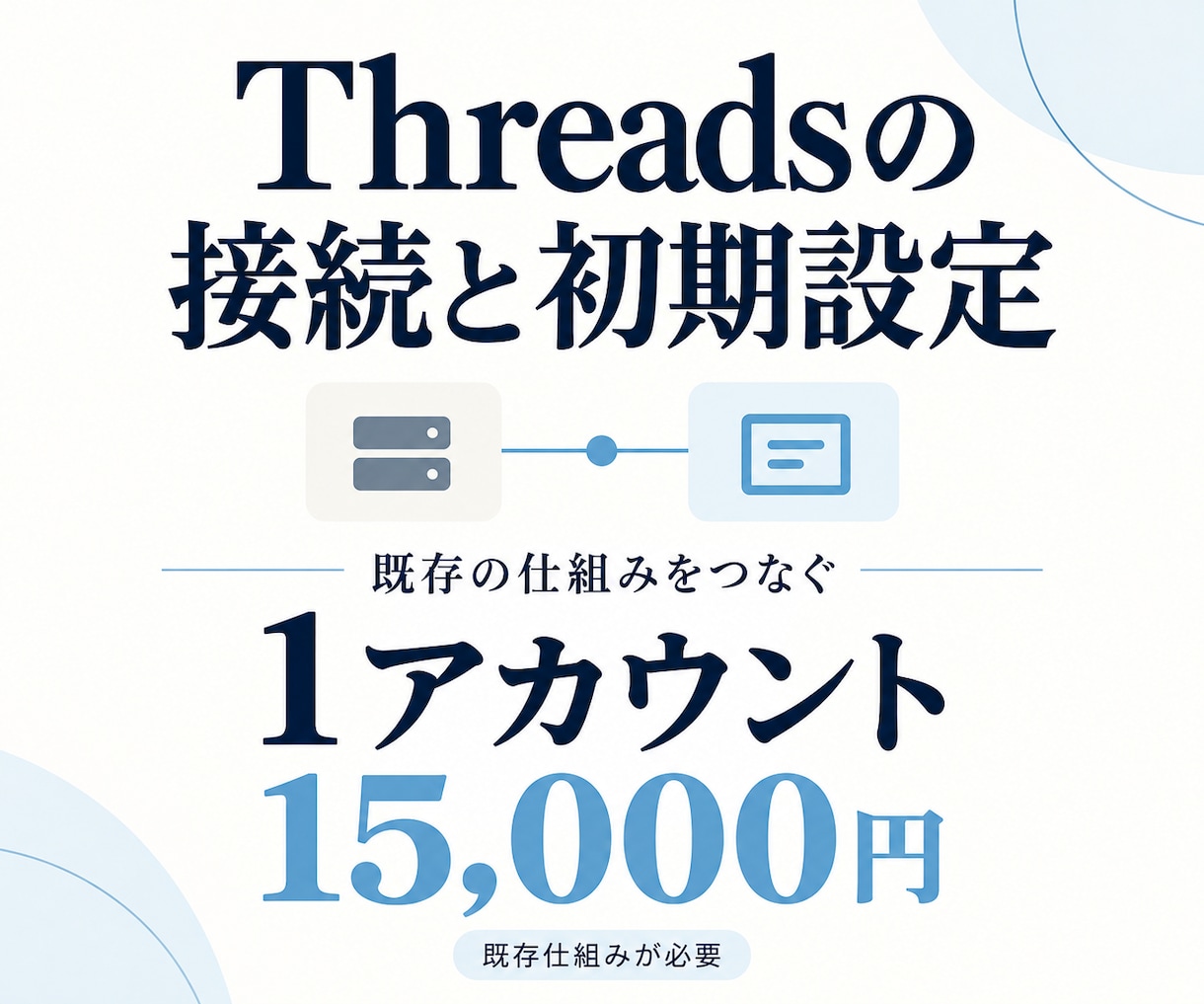 Threads投稿の接続設定を支援します 既存の投稿処理をThreads1アカウントへ接続します イメージ1