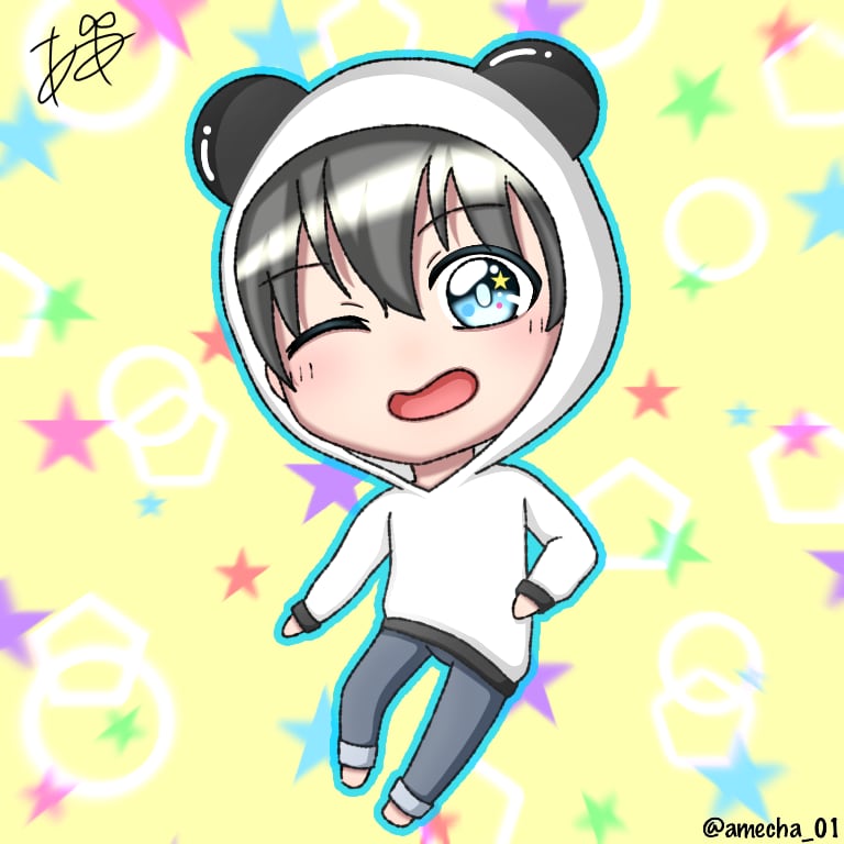 アイコン映え!!あなただけのミニキャラ描きます キラキラかわいい！あなたのミニキャラ描かせてください！ イメージ2