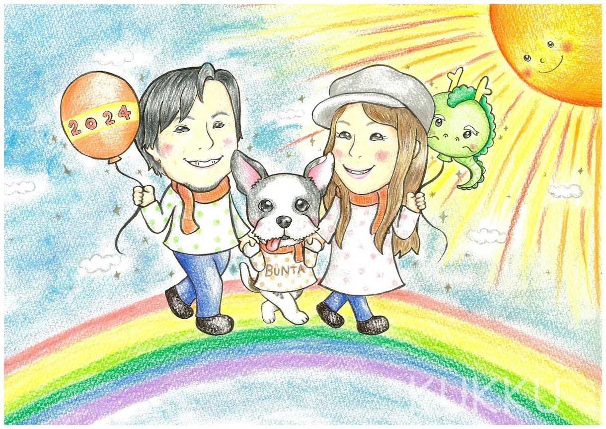 ウェルカムボードお描きします 大切な日のお出迎えにかわいいイラストを♪ イメージ3