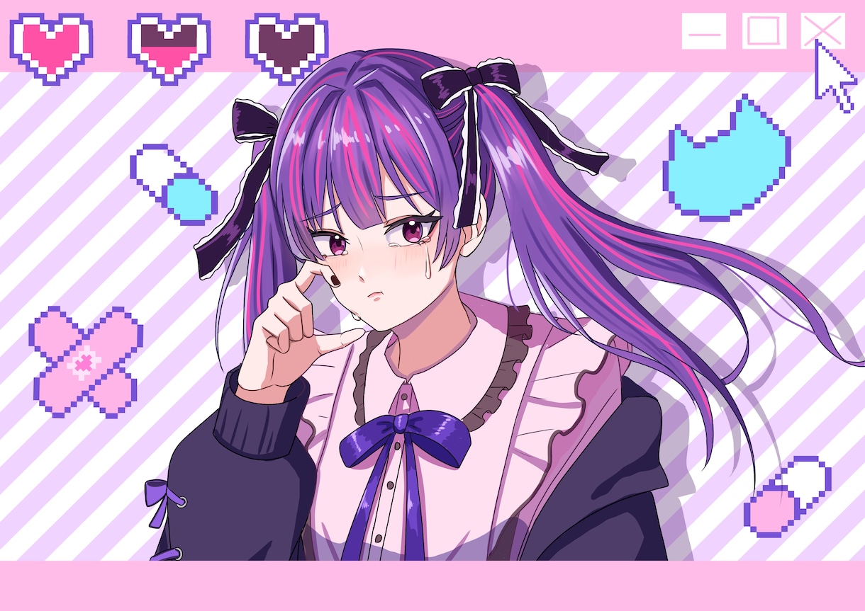 素敵な一枚絵描きます 動画のサムネやヘッダーなどにいかがですか イメージ1