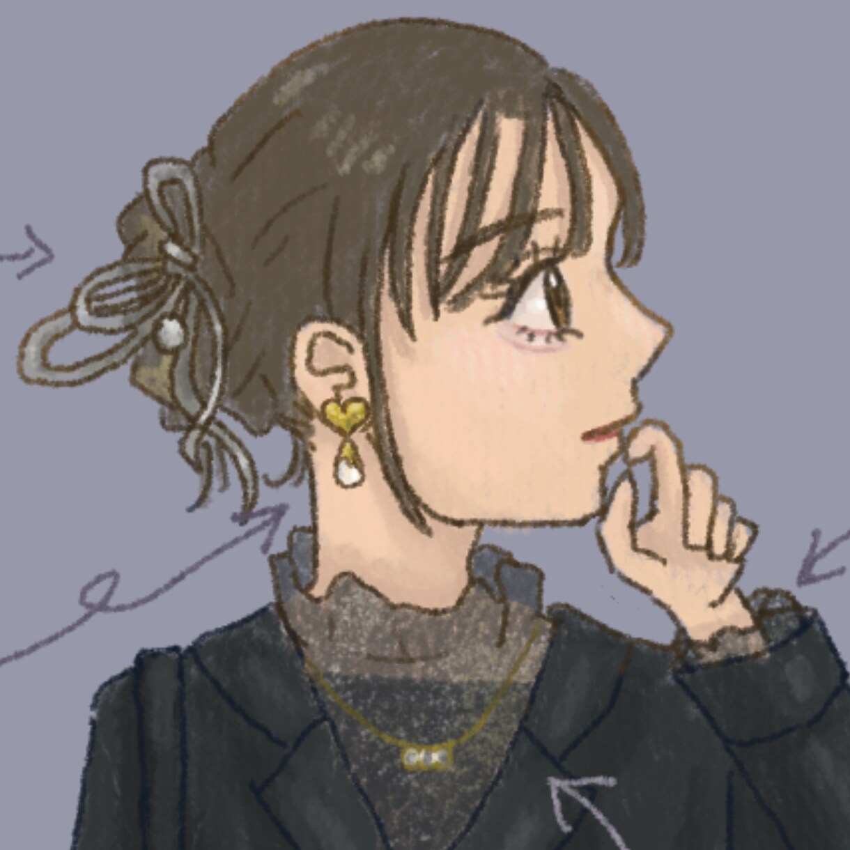 最安1000円／かわいい厚塗り風アイコン描きます 厚塗り風イラストをアイコンに！元大学美術部学生が描きます イメージ2