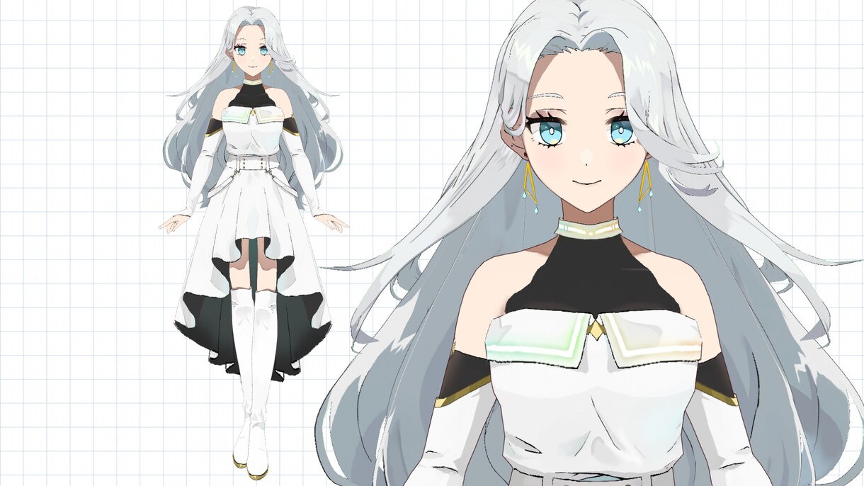 VRoidでオリジナル3Dモデルを作ります Vtuber、VRC等で使える３Dモデルです！商用利用可！ イメージ6