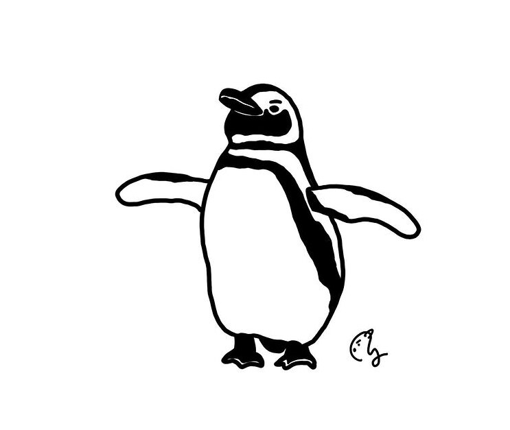モノクロでシンプルに動物を描きます モノトーンであたたかみのあるイラスト イメージ6