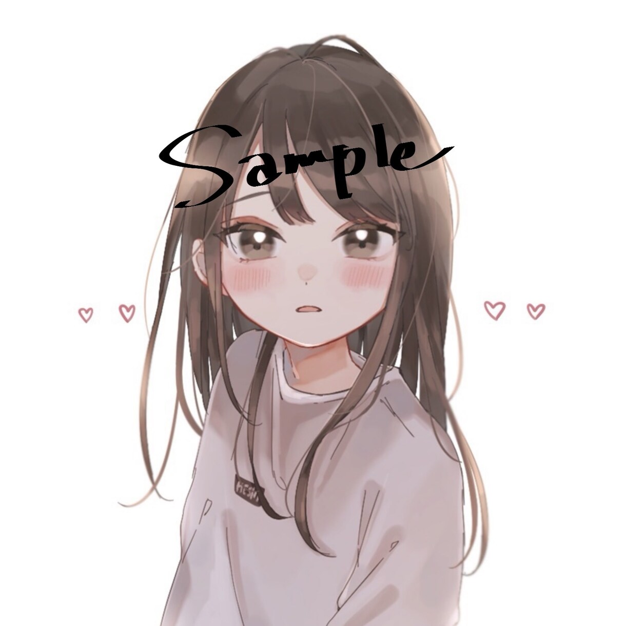SNSアイコン制作します 可愛い女の子のイラスト描きます イメージ4