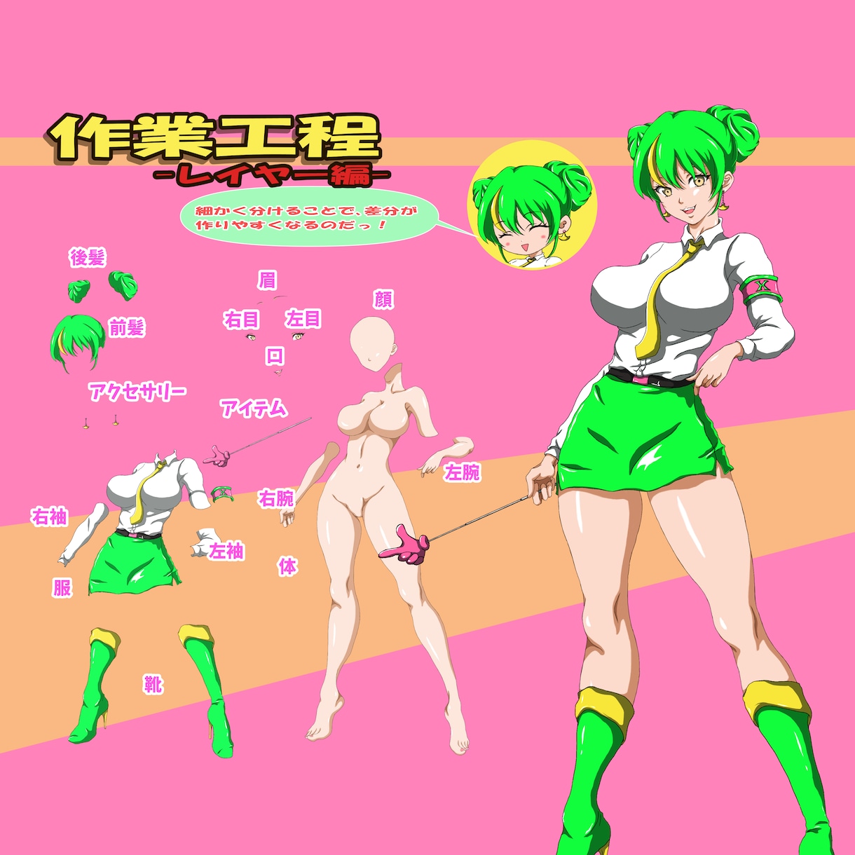 くっきりしたアニメイラストを作成します MV/グッズ/キャラデザ！商用/二次利用可！ イメージ3