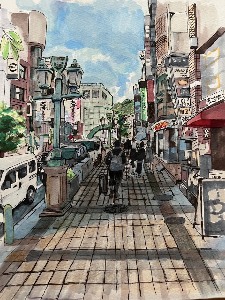 思い出の場所、好きな風景、お店、街、描きます 大切な場所を絵画として残したい方へ。大切な人への贈り物に イメージ2