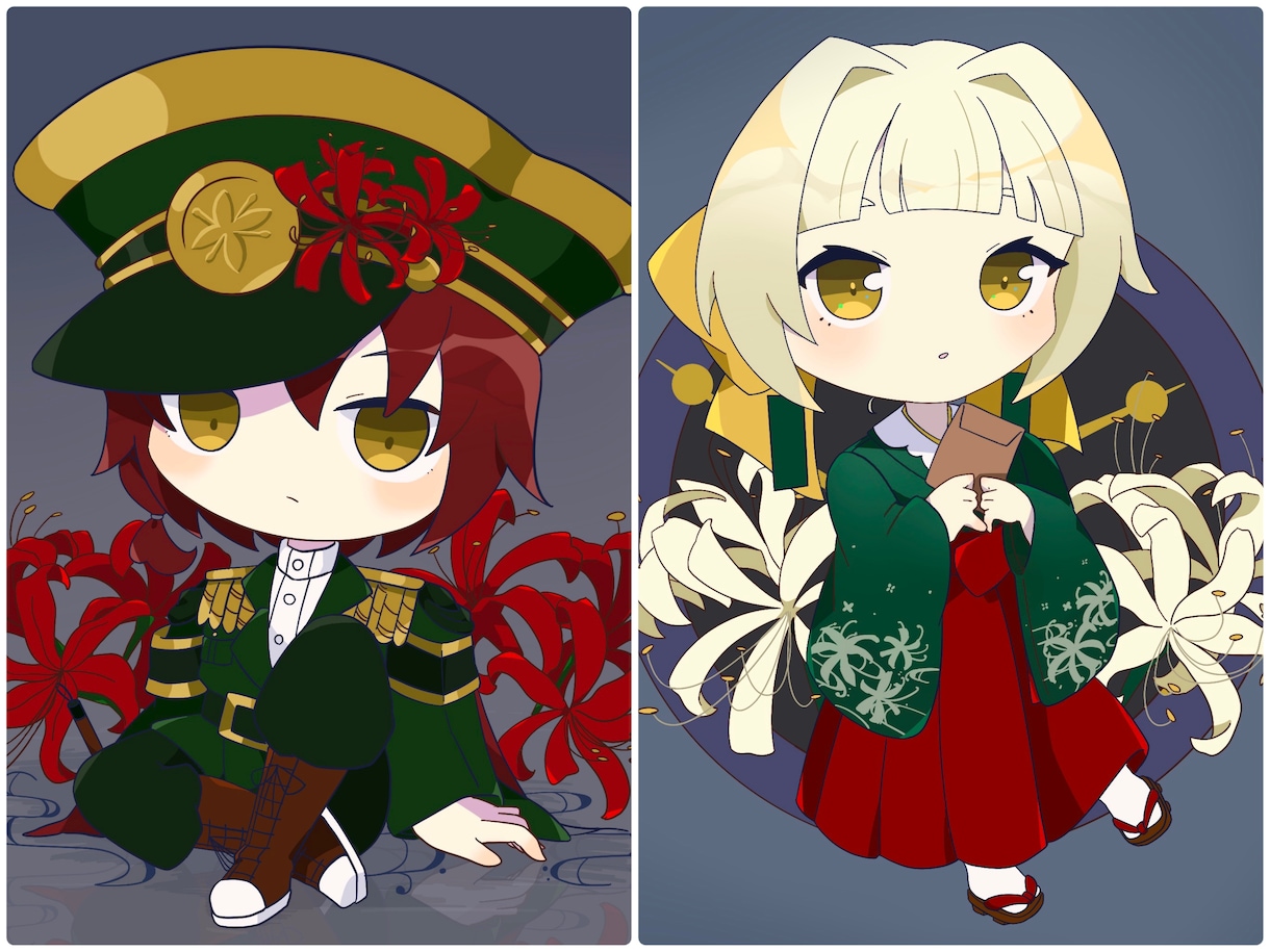 可愛いミニキャライラスト描きます 2頭身、3頭身の可愛いミニキャライラストを描きます イメージ3