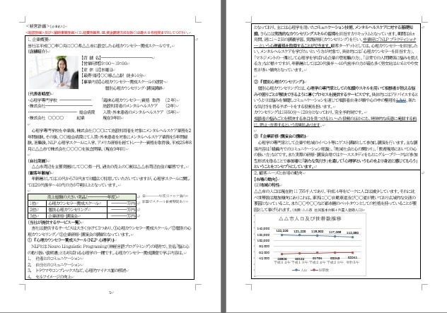 カウンセラー★持続化補助金採択書類をお譲りします 採択済みの事業計画書を【テンプレート】としても利用できます！ イメージ2