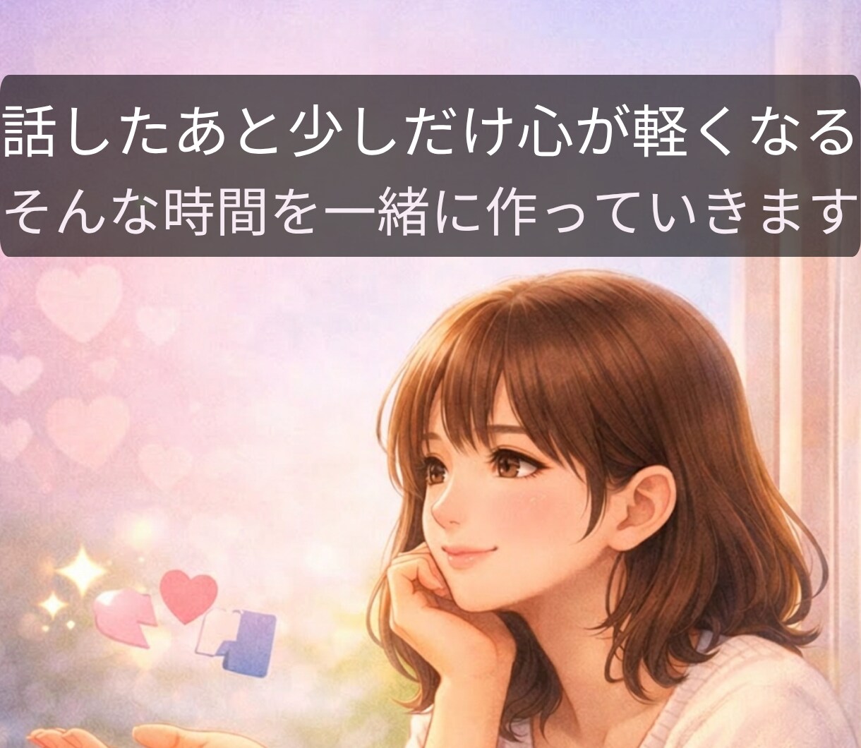 恋愛のモヤモヤをやさしく整理します 好きなのに苦しい恋愛の悩みを、否定せず整理する電話相談です イメージ8