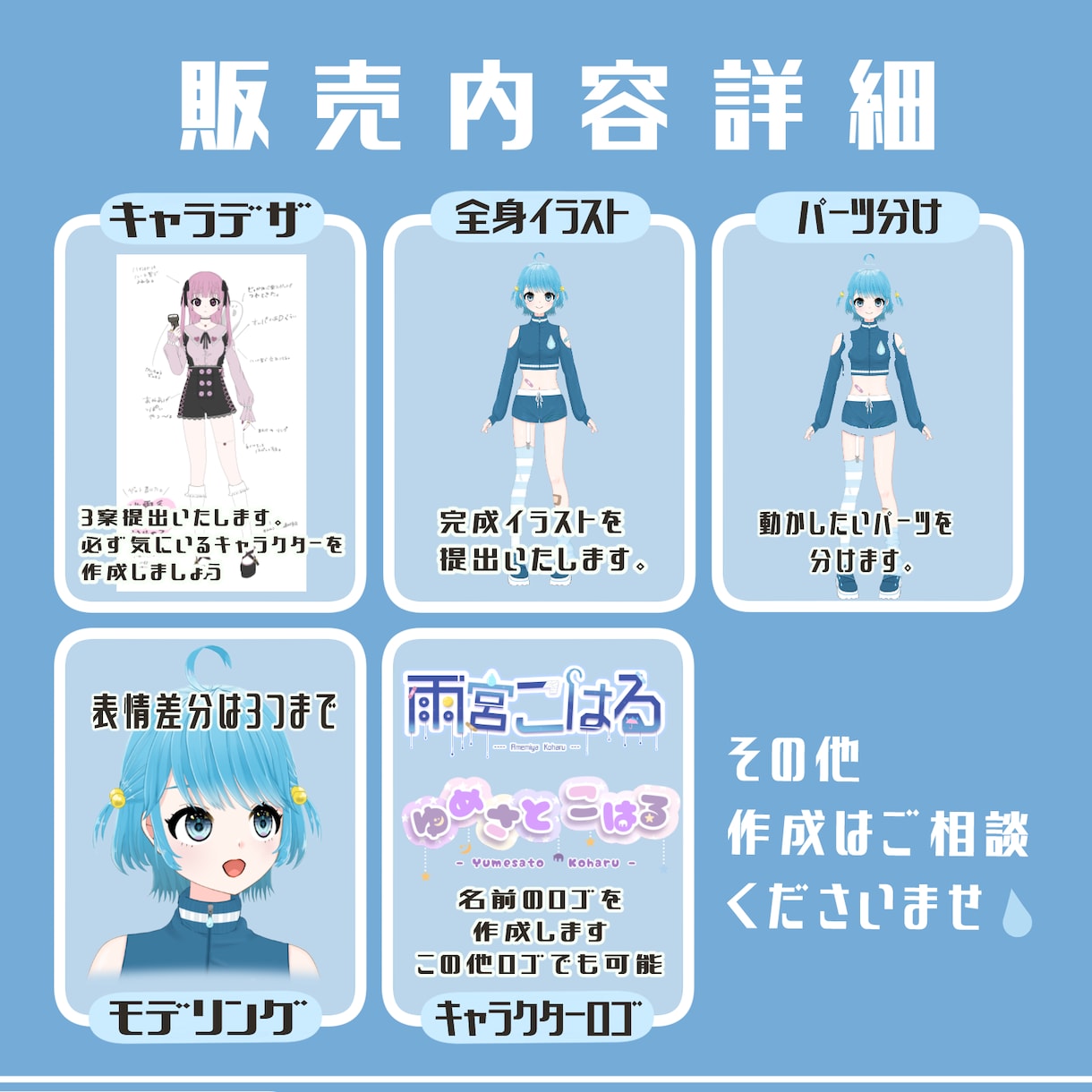 Live2D作ります 初出品につき3月31日まで特別価格!!!!!! イメージ2