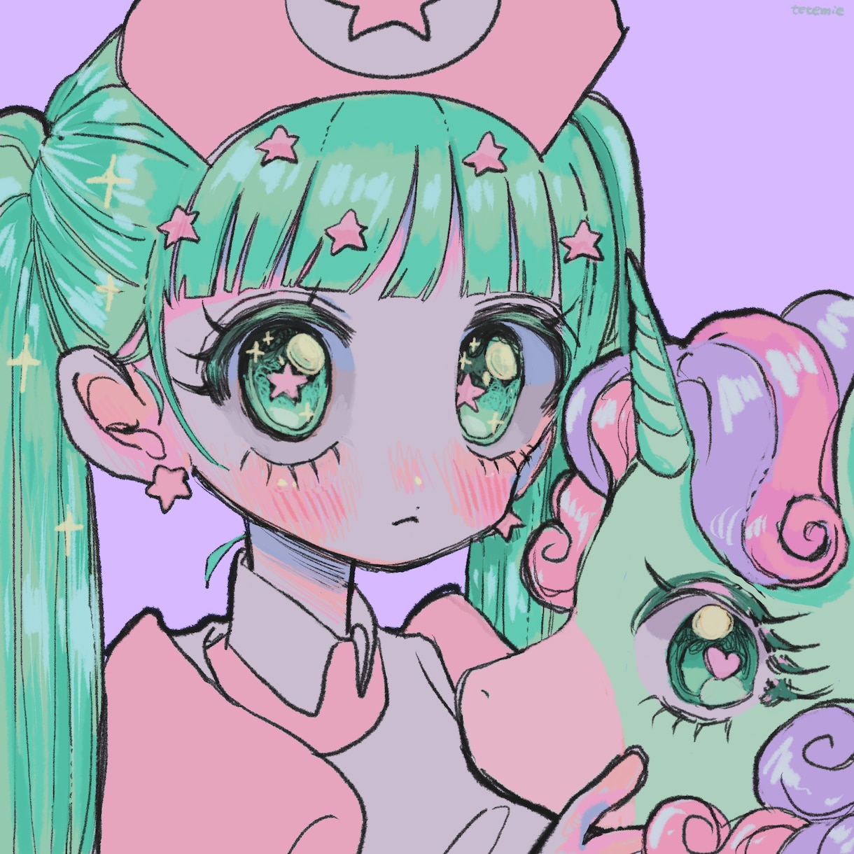 ぱっと目を惹くカワイイアイコンを描きます かわいいもかっこいいも「このアイコン顔がいいな」と思わせます イメージ5