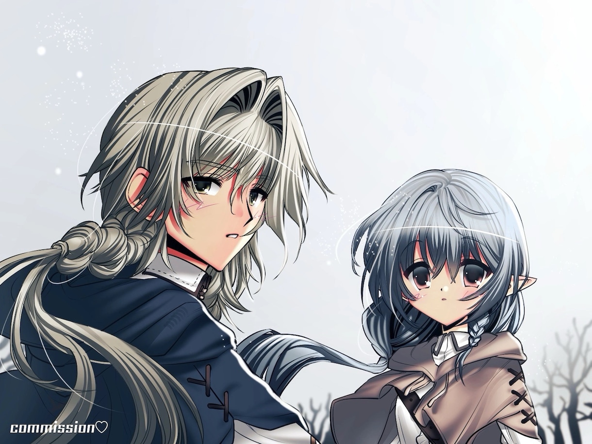 可愛いSNSアイコンを描きます ちょっと懐かしい感じの美少女イラストを作成します イメージ4