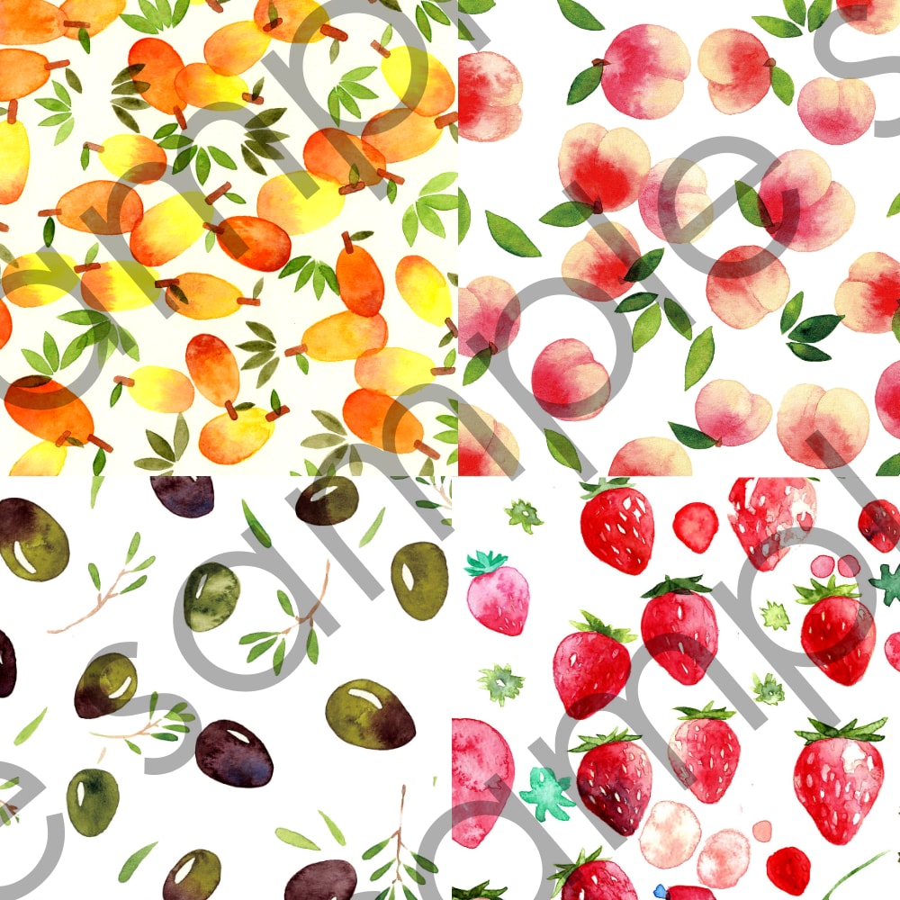 透明水彩で食べ物を描きます グッズ化ok！ゆるめの果物からリアル寄りの一枚絵まで イメージ1