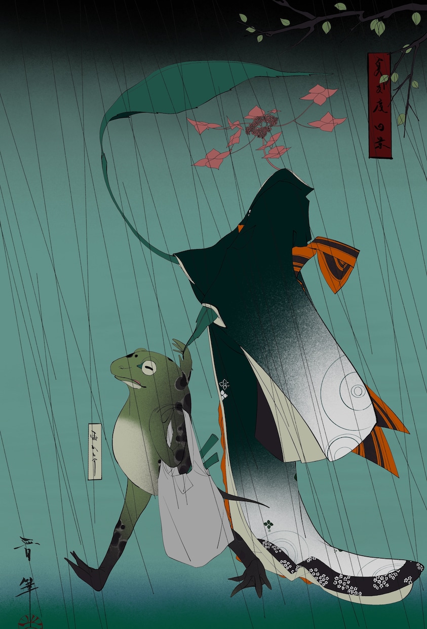 浮世絵風イラスト描きます 色々出来ますので、先ずは何でも御相談下さい イメージ7