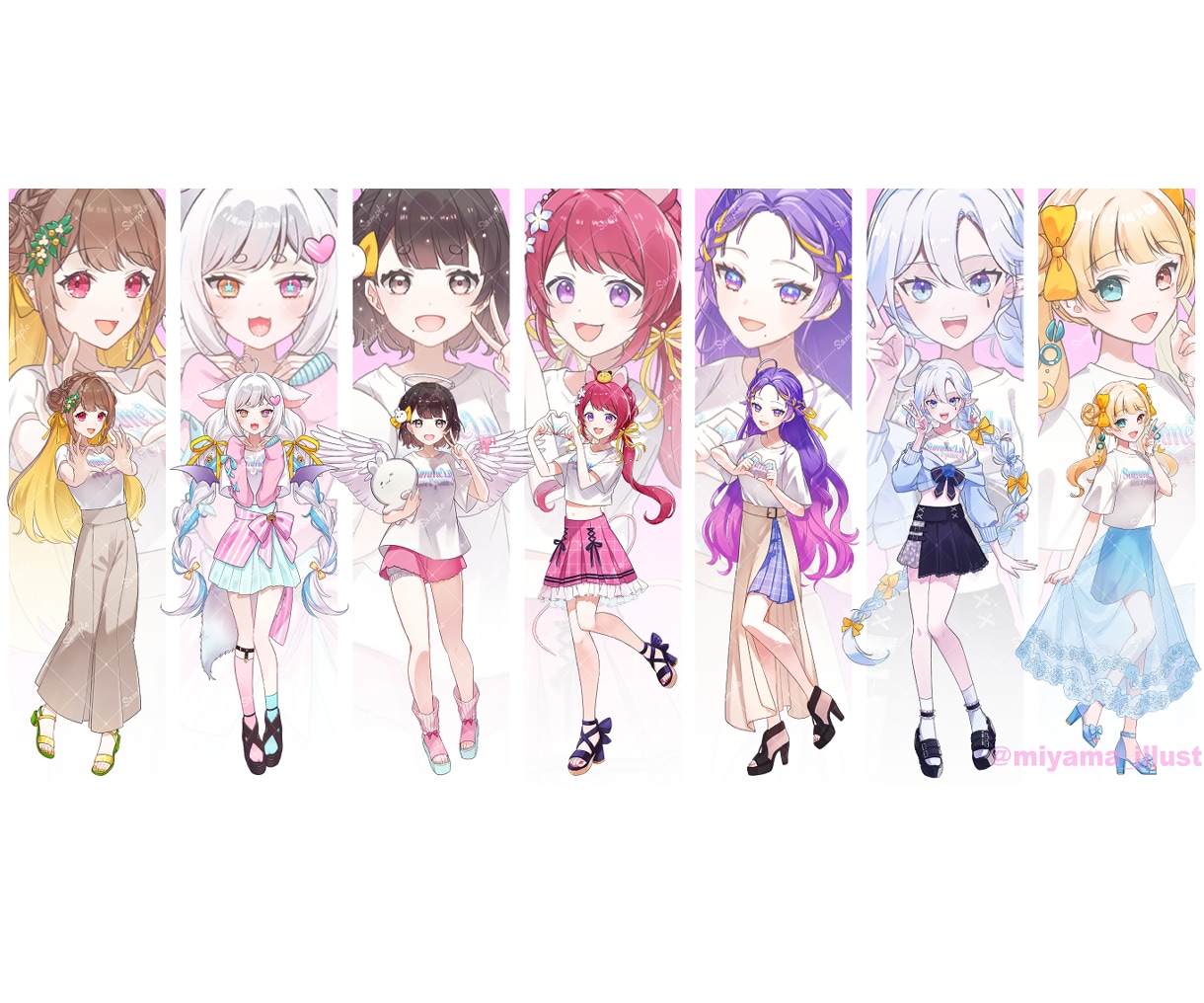 IRIAMの立ち絵や、歌ってみた等の一枚絵描きます アニメ塗り等、ご予算や納期に合わせた塗り方の提案も可能です！ イメージ7