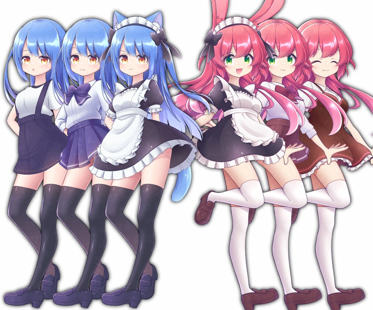 TRPG/ゲーム/動画/配信◎立ち絵制作いたします 商用利用可能！あなたの思い描くものを可愛く制作します！ イメージ7