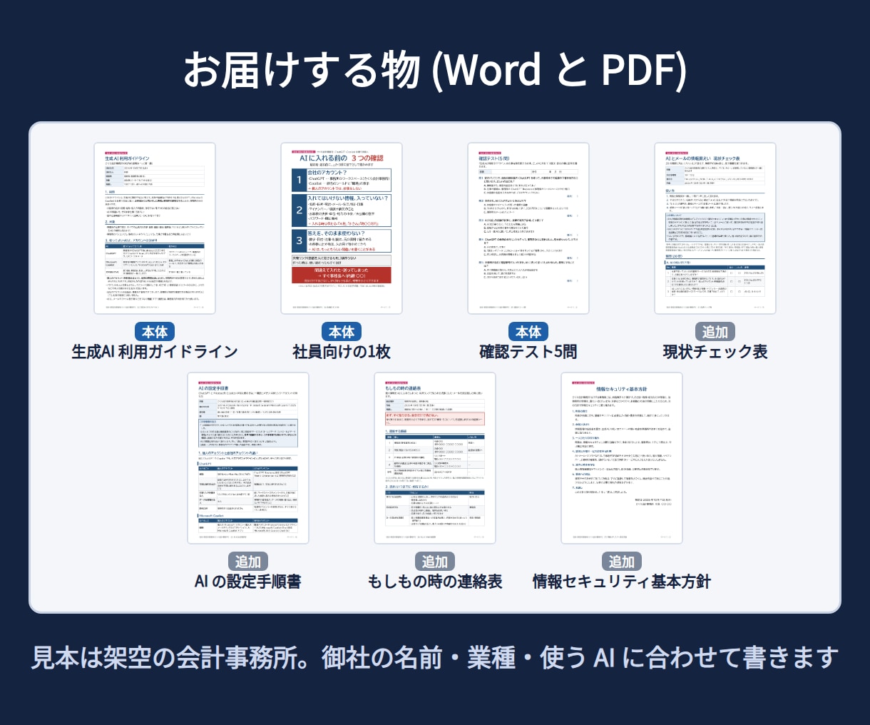 社員がAIに顧客情報を入れない仕組みを作ります ルール・設定の手順・社員向けの1枚を3日でお届け イメージ3