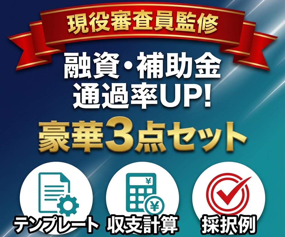 銀行融資や補助金で使える事業計画書の雛形を送ります ～審査項目を熟知した現役銀行員が策定した申請書の雛形です～ イメージ1