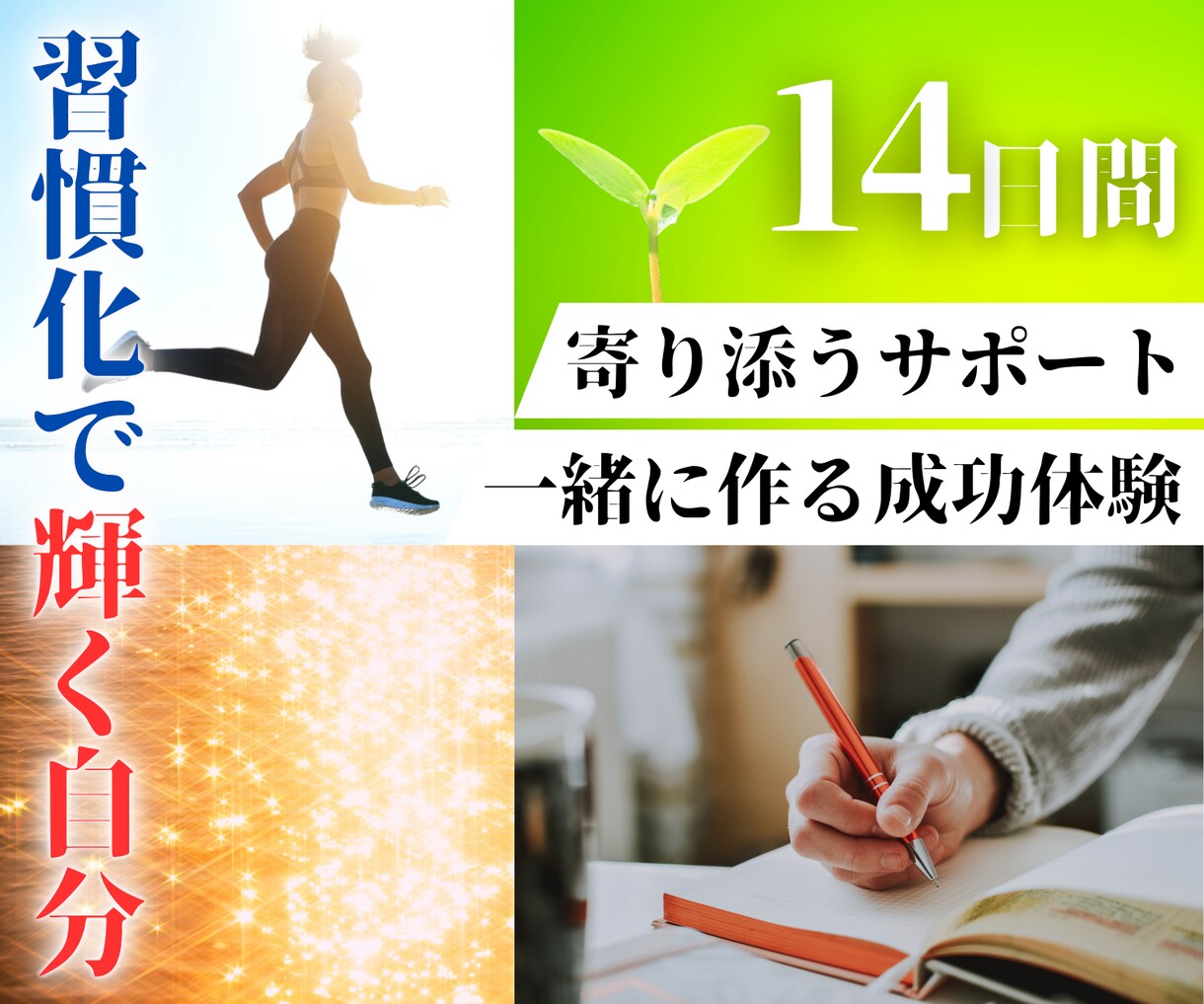 14日間徹底サポート！習慣化のプロが支援します 1日5分！チャレンジを成功に変える継続力を身につけませんか？ イメージ1