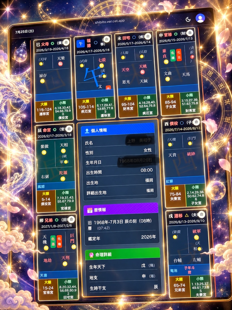 紫微斗数♥️data入力済みでスムーズ鑑定します ✨リピーター様（前回鑑定から３ヶ月以内）〜短時間可✨ イメージ4