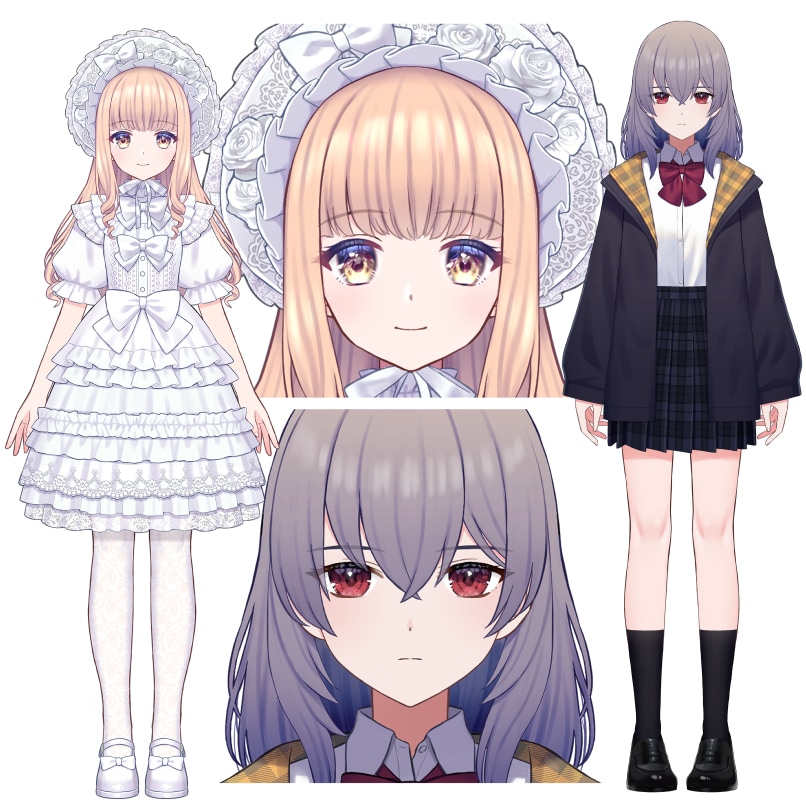 Vtuber、TRPG用立ち絵制作致します Live2Dパーツ分け、キャラクターデザインも イメージ5
