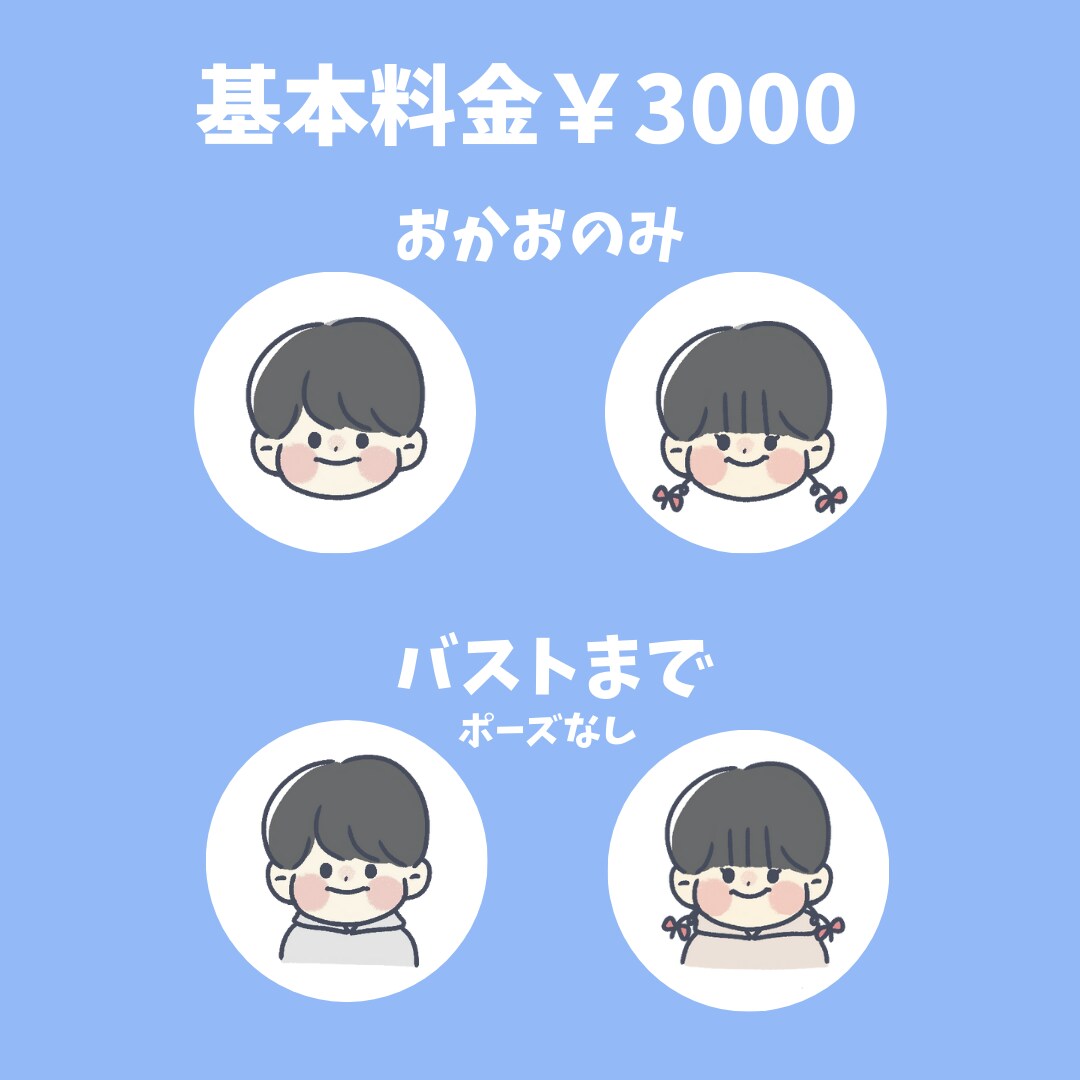 あなただけのイラスト描きます シンプルだけどかわいくてあたたかたいイラストを... イメージ2