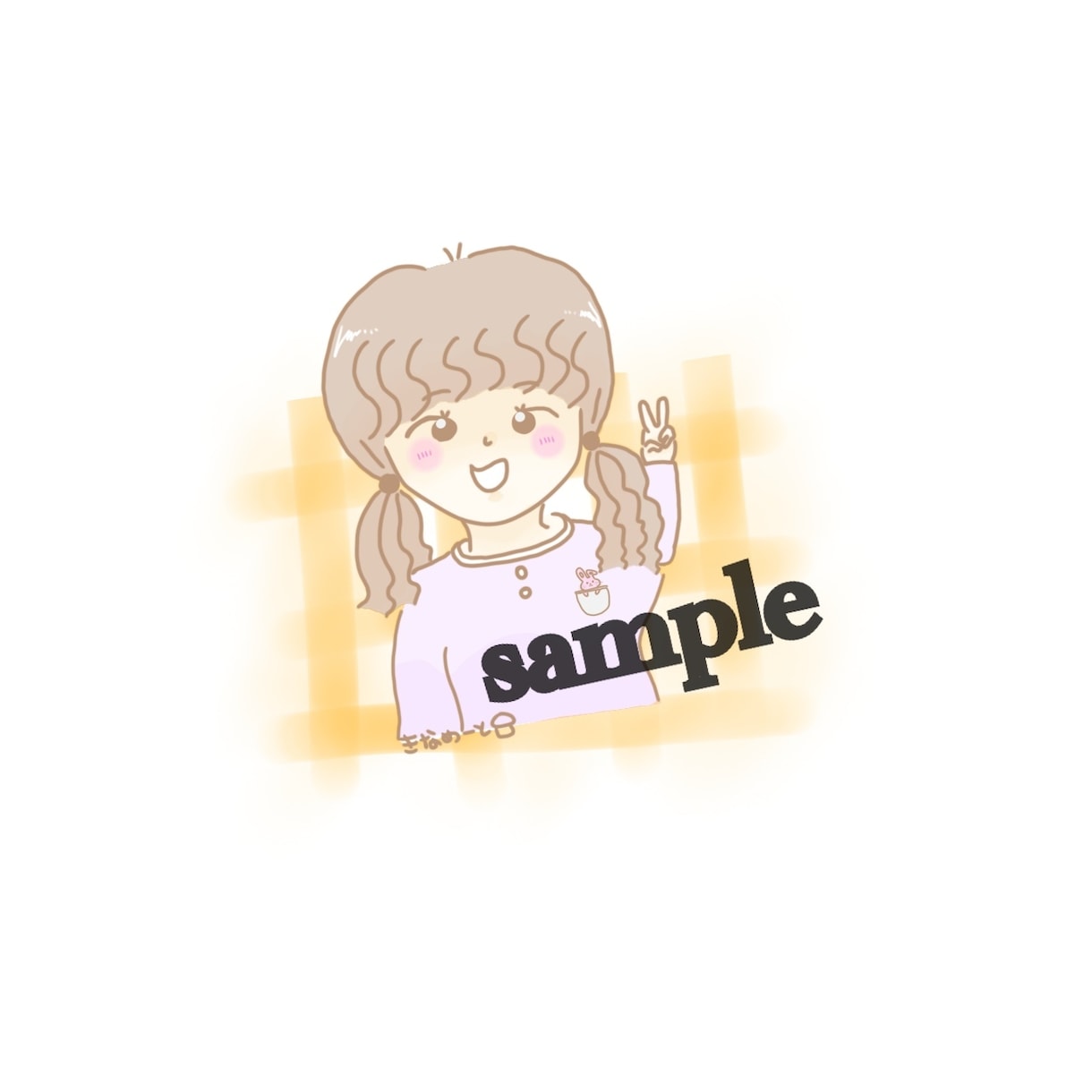 ふんわり可愛いアイコン描きます 私オリジナルの動物を一つ絵に追加させて頂きます！ イメージ3