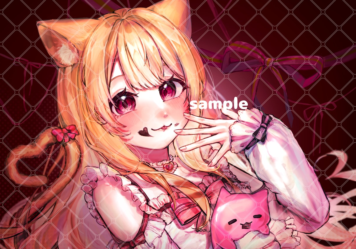 目を引く色鮮やかなイラストを描きます アイコンやサムネに！厚塗りできらきらかわいいイラストです イメージ9