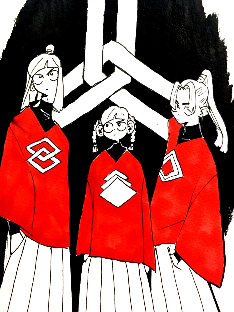 今までにないファッションとイラストを提供します 今までにない赤黒を基調としたイラストとファッションがここに！ イメージ3
