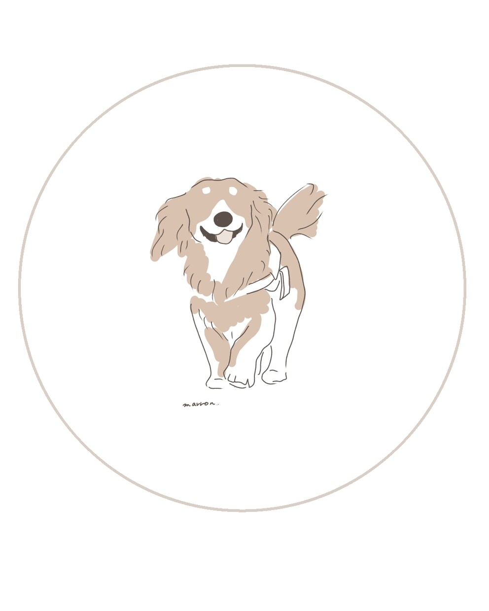 シンプルでおしゃれなペット線画描きます うちの子との時間を、シンプルな線画アート イメージ4