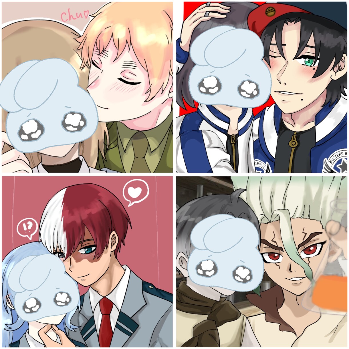 アイコン、カップル絵、夢絵等を描きます 独特なタッチであなた専用のイラストを描きます イメージ2