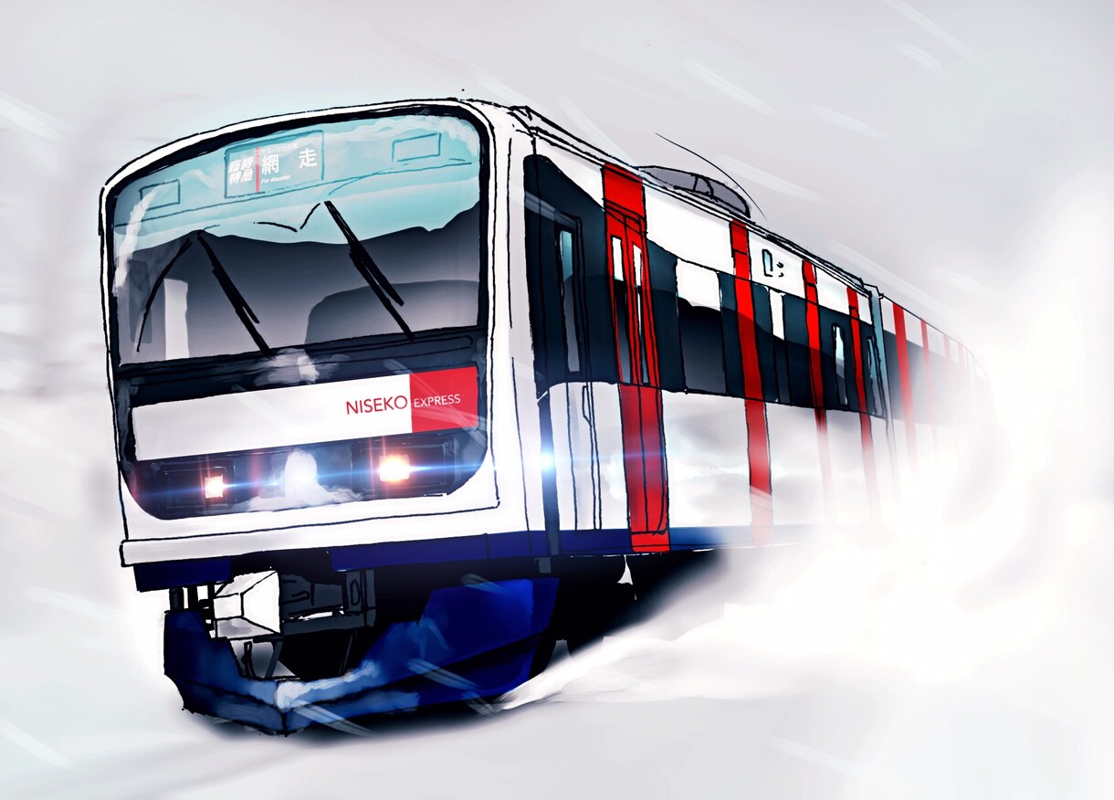 電車のイラストを背景付きで描きます 電車のイラストが欲しい方、お任せ下さい！ イメージ8