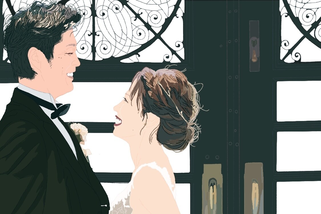 写真とイラストの中間のような似顔絵を描きます 「ちょうどいい似顔絵」をお探しの方へ。 イメージ3